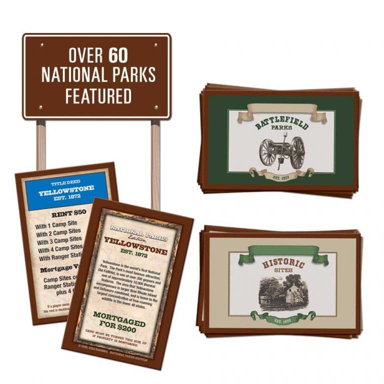 USAopoly-National Parks Monopoly Game--Legacy Toys